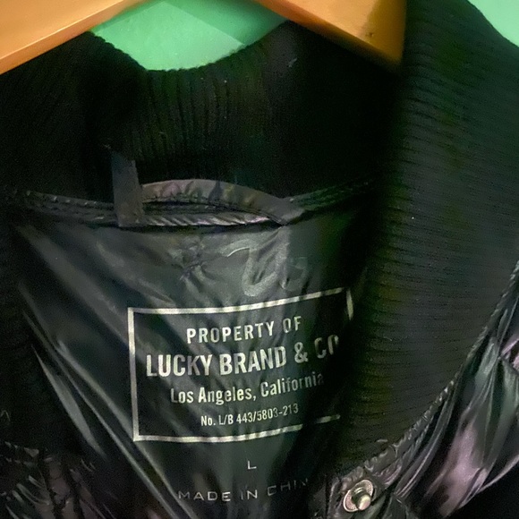 LUCKY BRAND NWOT DOWN DIAMOND QUILT Jacket COZY - Picture 3 of 9